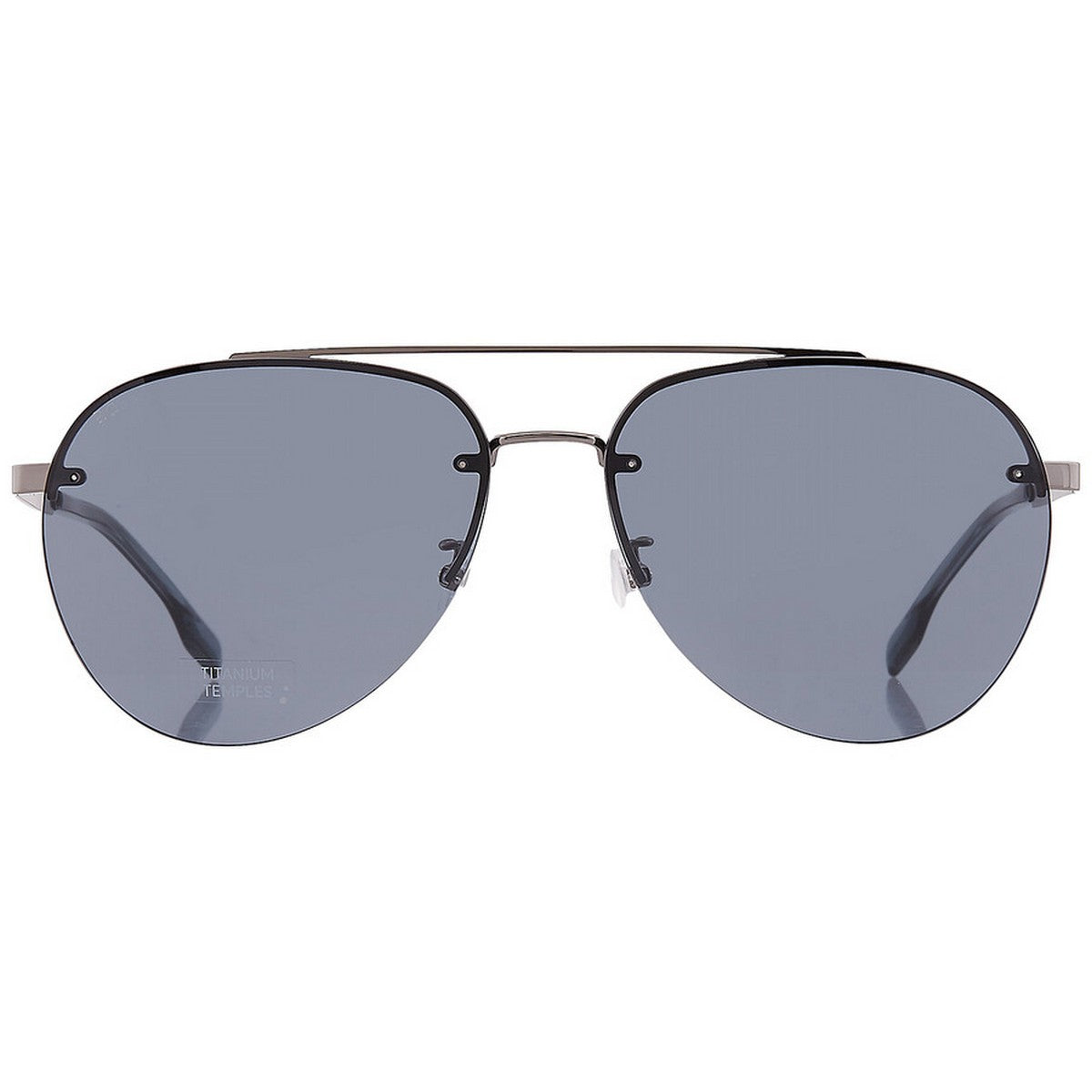 Dark Ruthenium-Grey - Front - Hugo Boss Mens 1537-F-SK 06LB IR Sunglasses