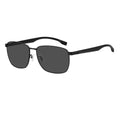 Dark Ruthenium-Grey - Back - Hugo Boss Mens Rectangle Sunglasses