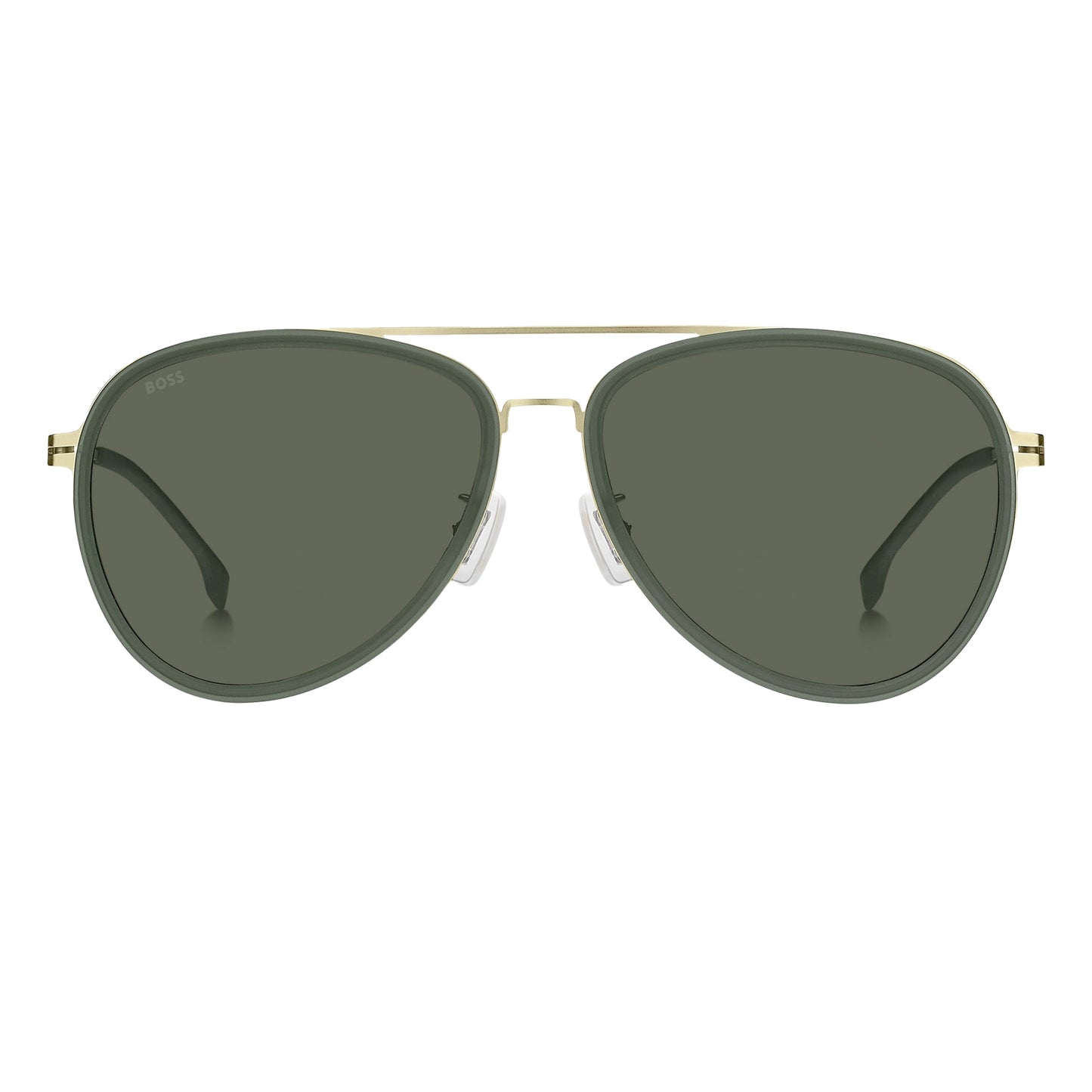 Green-Gold - Front - Hugo Boss 1466-F-SK Sunglasses
