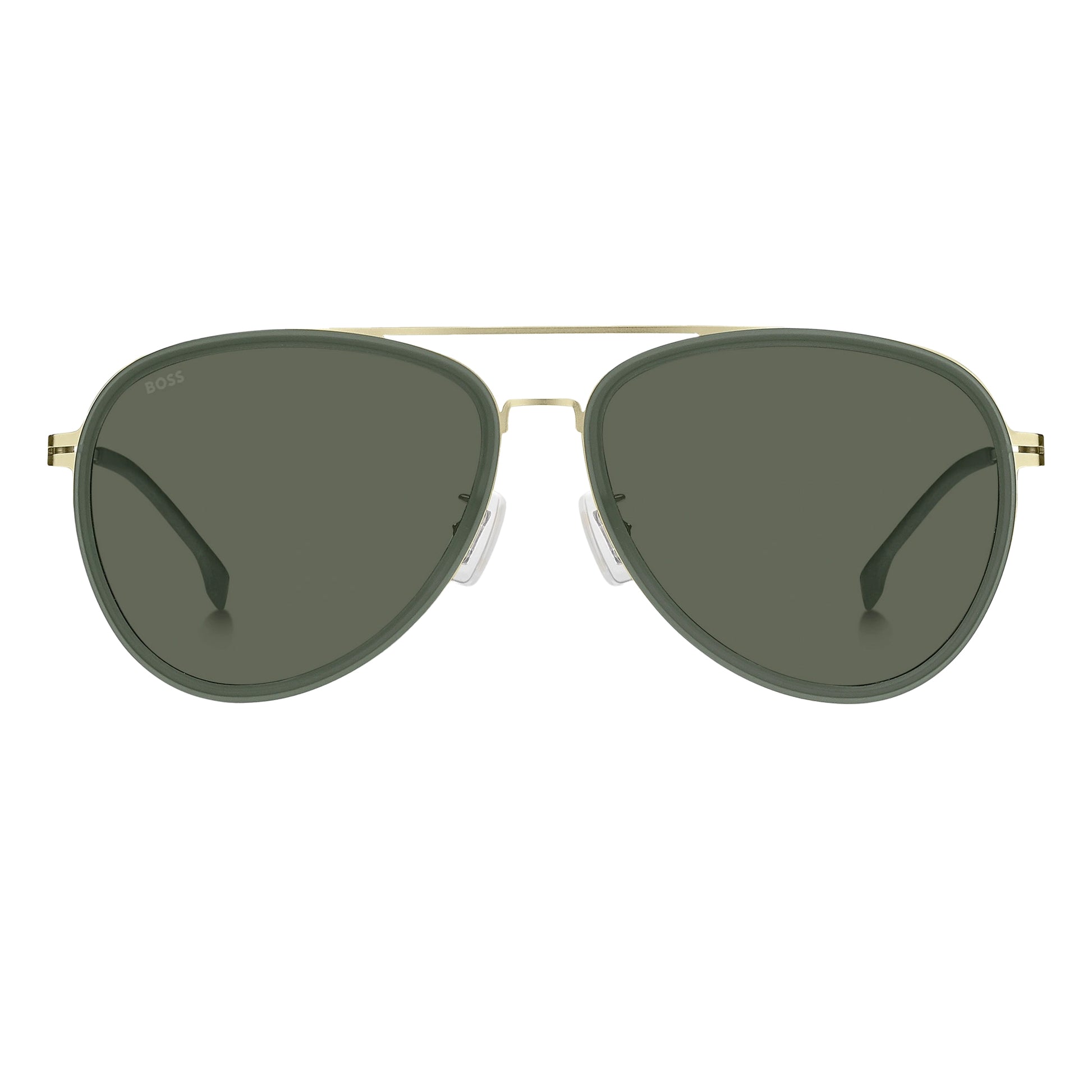 Green-Gold - Front - Hugo Boss 1466-F-SK Sunglasses
