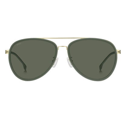 Green-Gold - Front - Hugo Boss 1466-F-SK Sunglasses
