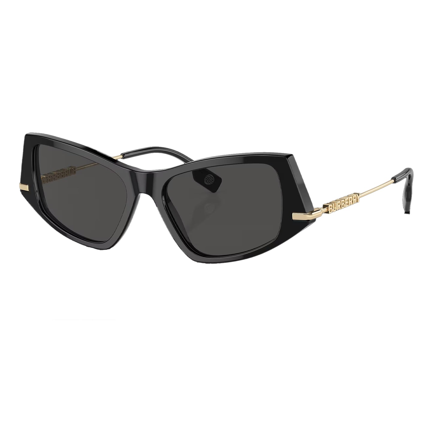 Blue-Grey - Side - Burberry Logo Sunglasses