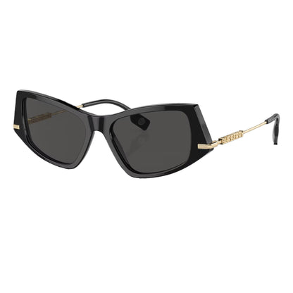 Blue-Grey - Side - Burberry Logo Sunglasses