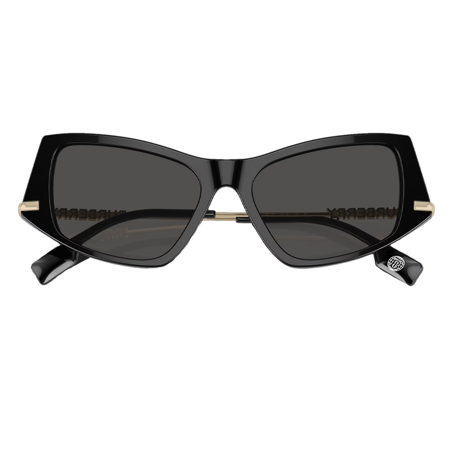 Blue-Grey - Pack Shot - Burberry Logo Sunglasses