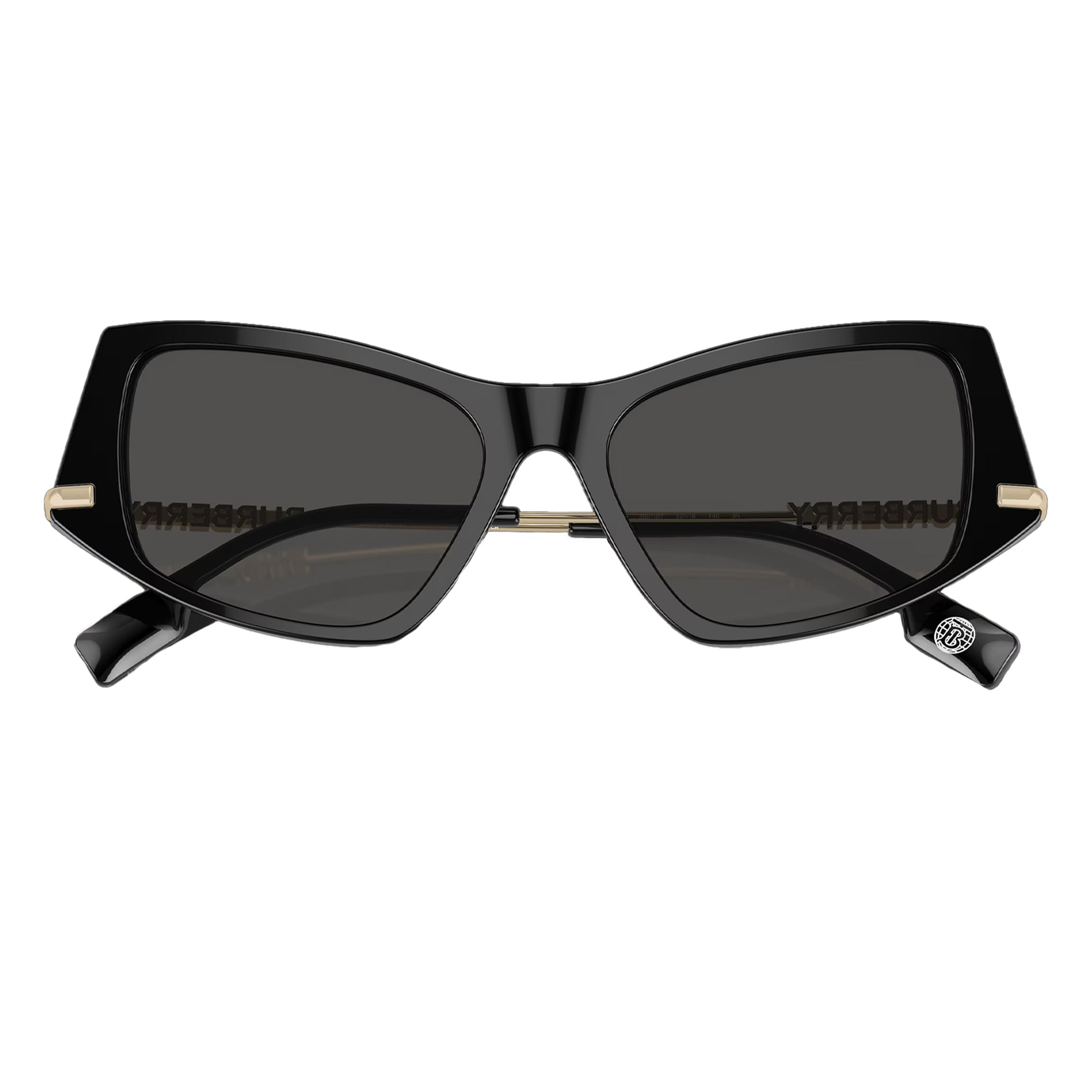 Blue-Grey - Pack Shot - Burberry Logo Sunglasses