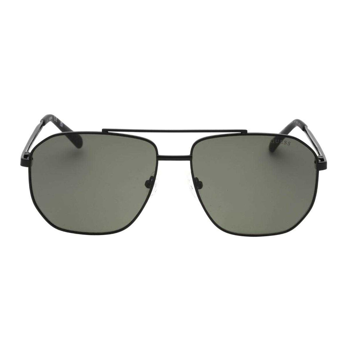Green-Black - Front - Guess Mens Matte Sunglasses