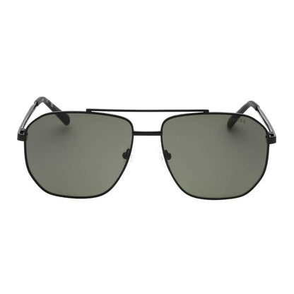 Green-Black - Front - Guess Mens Matte Sunglasses