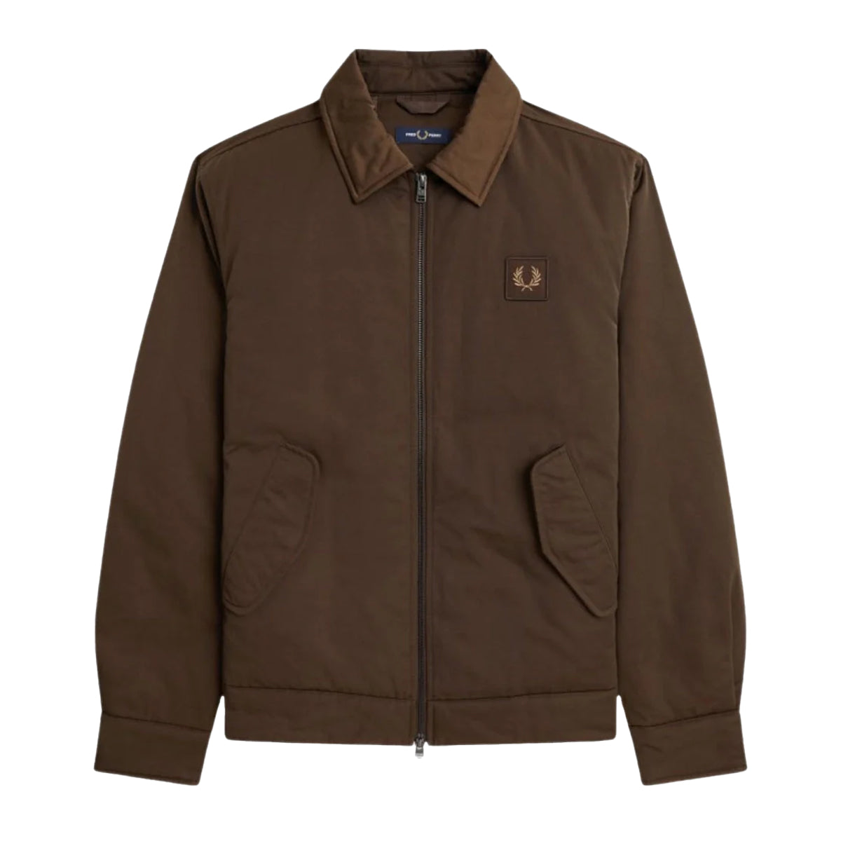 Dark Brown - Front - Fred Perry Unisex Adult Suited Zipped Jacket