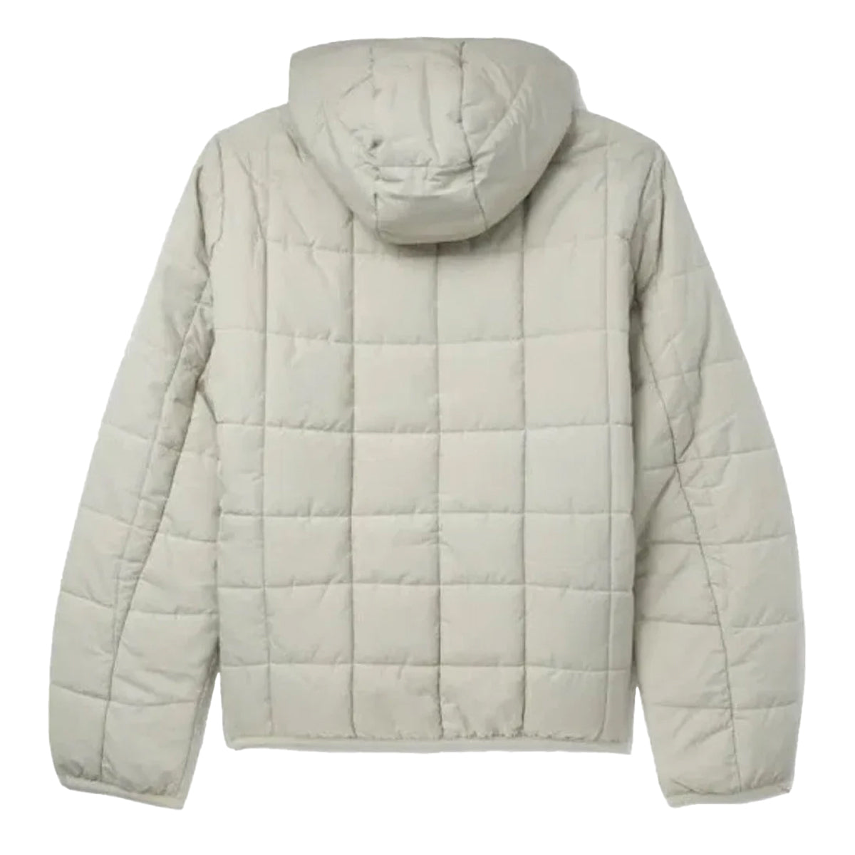 Oyster - Back - Fred Perry Mens Grid Insulated Padded Jacket
