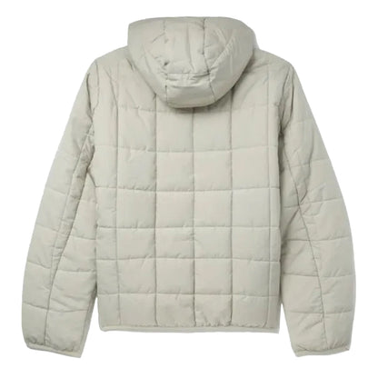 Oyster - Back - Fred Perry Mens Grid Insulated Padded Jacket