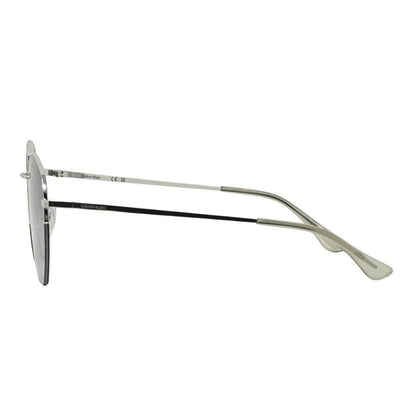 Silver - Side - Calvin Klein Mens Smoke Sunglasses