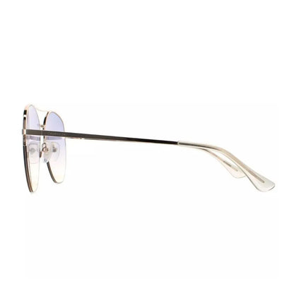 Navy-Gold - Side - Calvin Klein Mens Smoke Sunglasses