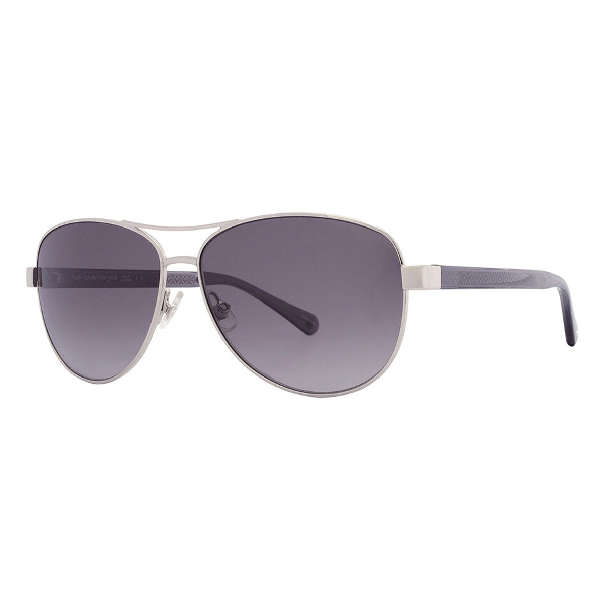 Silver - Side - Kate Spade Womens-Ladies Fara Pilot Sunglasses