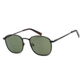 Solid Green-Black - Front - Calvin Klein Mens Square Matte Sunglasses