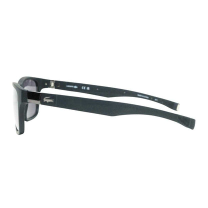 Grey-Black - Back - Lacoste Mens Satin Plain Sunglasses