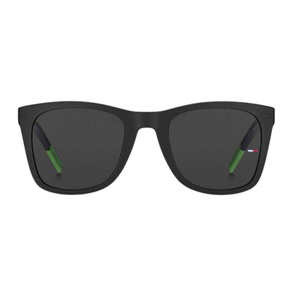 Matt Black-Green - Back - Tommy Hilfiger Unisex Adult TJ 0040-S 7ZJ Sunglasses