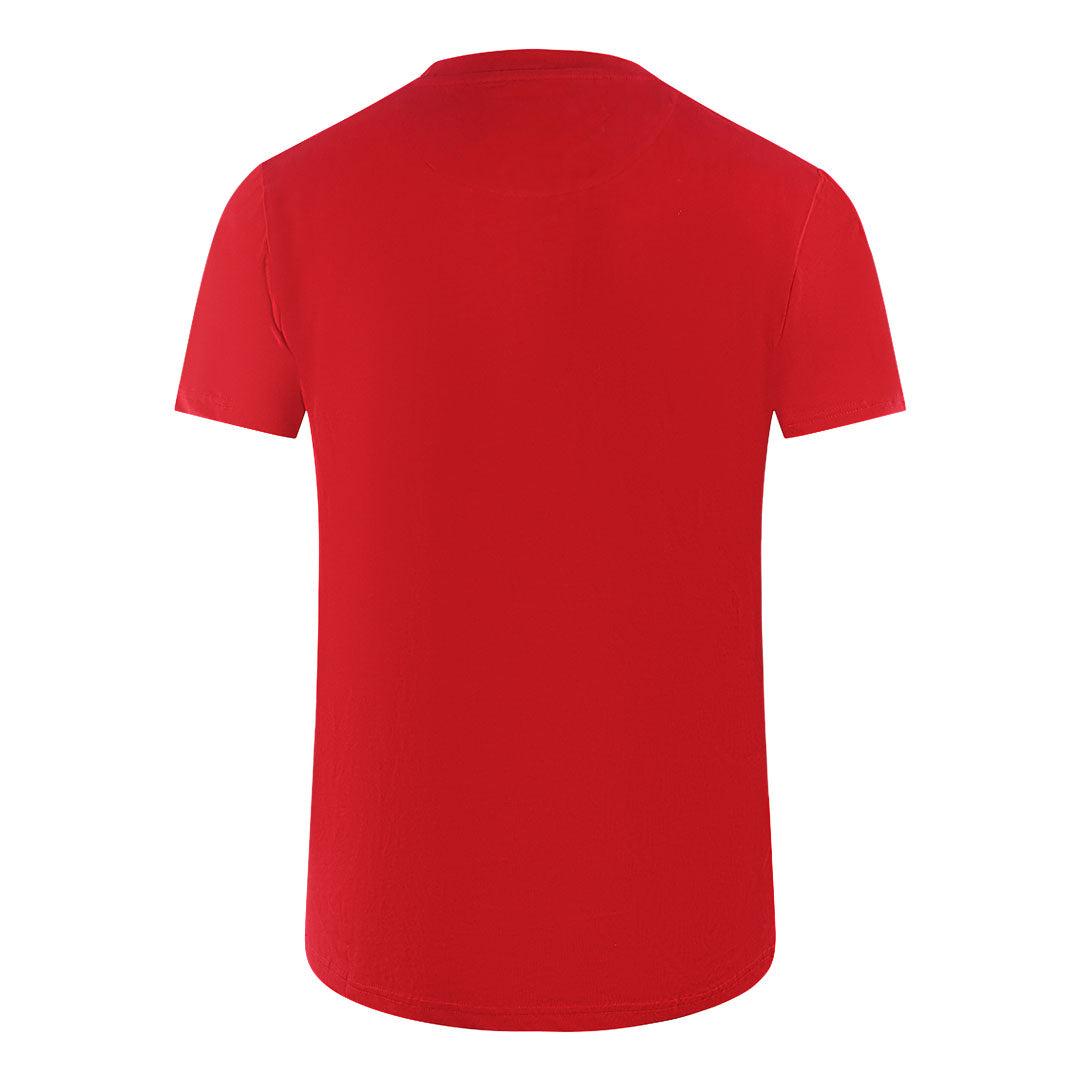 Red - Side - Aquascutum Mens London Aldis Tonal Logo T-Shirt