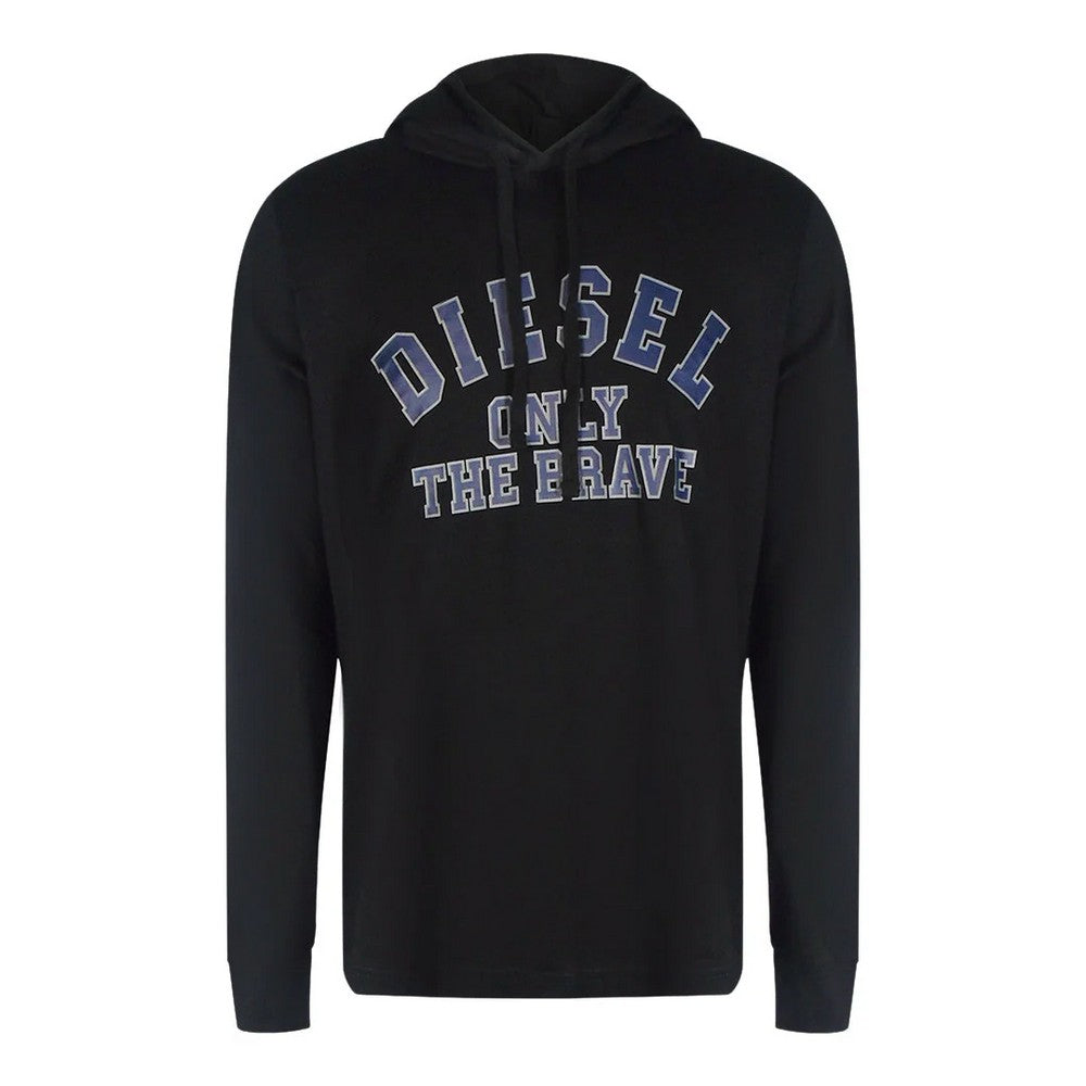 Black - Front - Diesel Unisex Adult The Brave Logo Hoodie