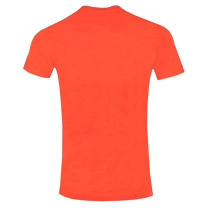 Orange - Back - Diesel Unisex Adult Power Station Logo T-Shirt