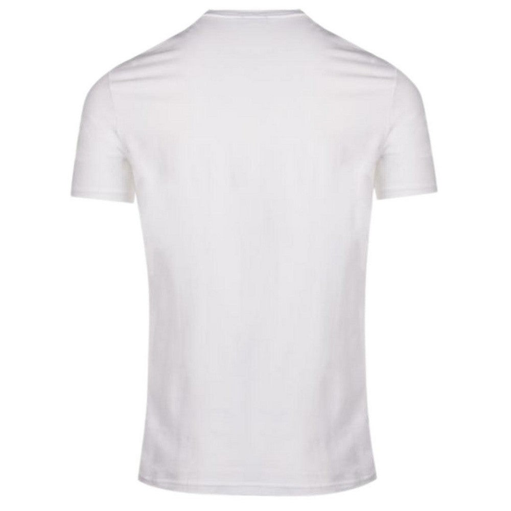 White-Red - Back - Diesel Unisex Adult Power Station Logo T-Shirt