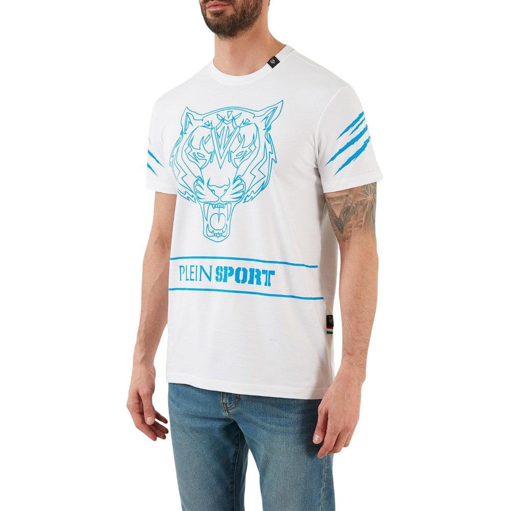 White - Lifestyle - Plein Sport Unisex Adult Tiger T-Shirt