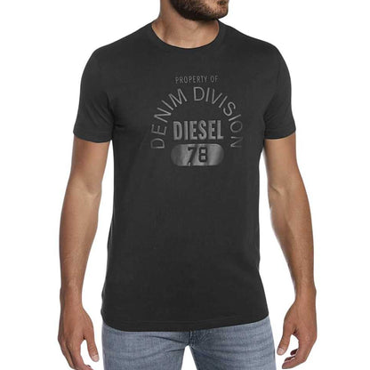 Black - Lifestyle - Diesel Unisex Adult Property Of Denim Division Logo T-Shirt