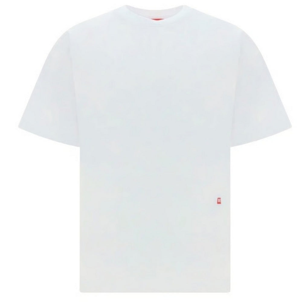 White - Front - Diesel Unisex Adult Graffiti Logo T-Shirt