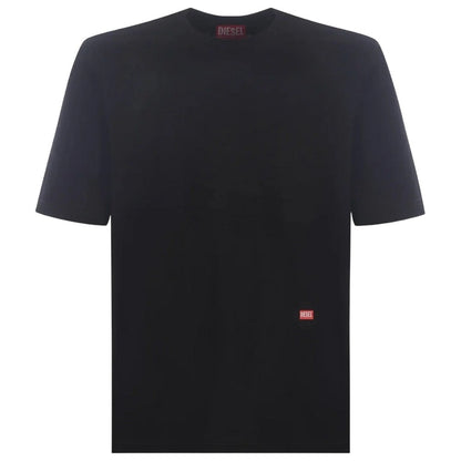Black - Front - Diesel Unisex Adult Graffiti Logo T-Shirt