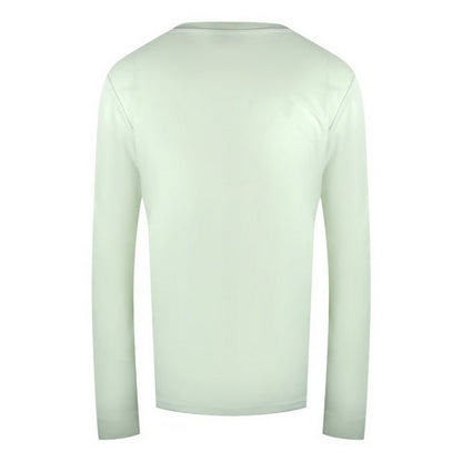 Off White - Back - Diesel Unisex Adult Logo Long-Sleeved T-Shirt