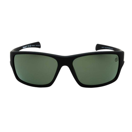 Black-Green - Front - Timberland Mens Matte Polarised Sunglasses