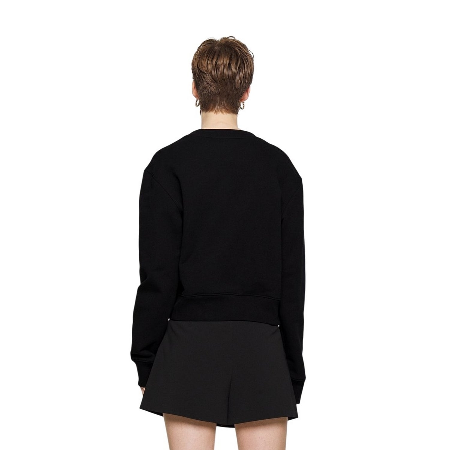 Black - Back - Moschino Womens Couture Milano Sweatshirt