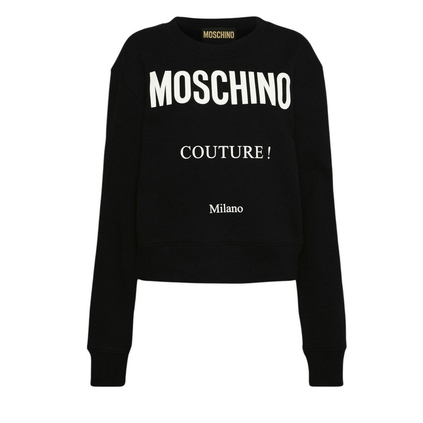 Black - Front - Moschino Womens Couture Milano Sweatshirt