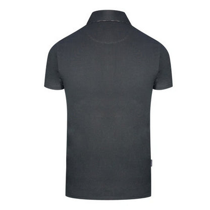 Black - Back - Aquascutum Unisex Adult Aldis Logo Polo Shirt