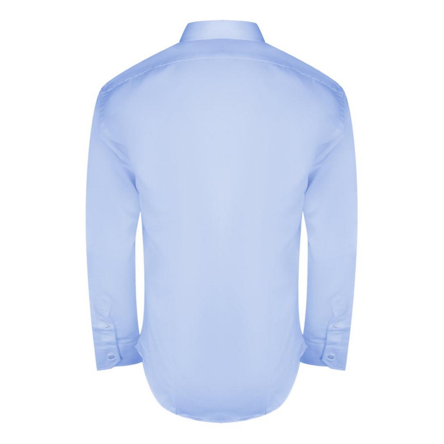 Light Blue - Back - Aquascutum Mens Plain Long-Sleeved Shirt