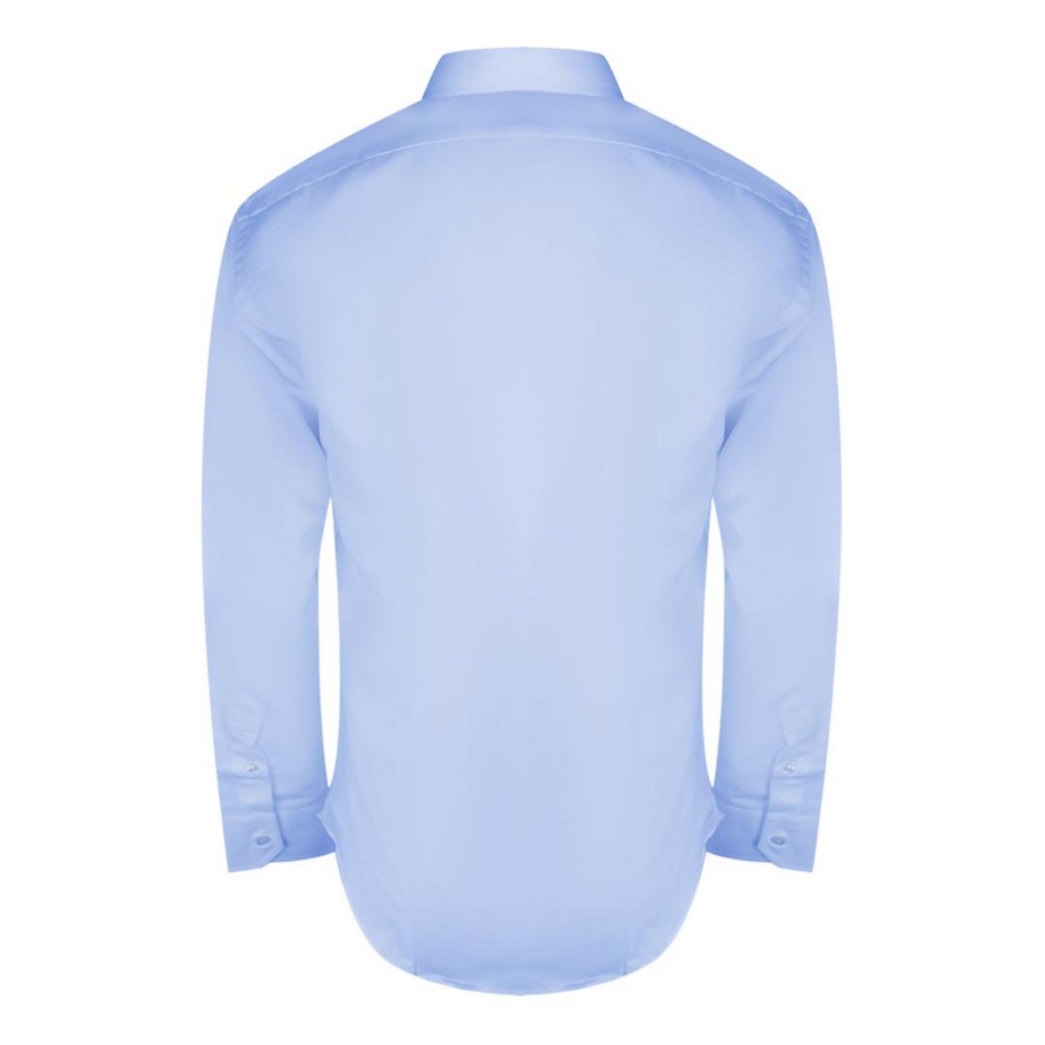 Light Blue - Back - Aquascutum Mens Plain Long-Sleeved Shirt
