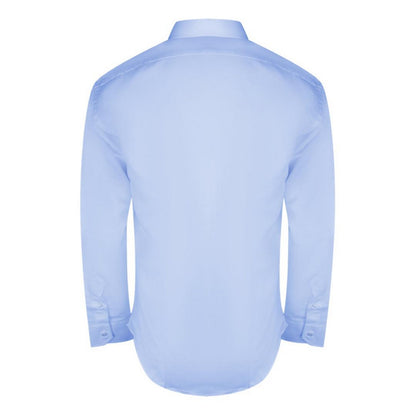 Light Blue - Back - Aquascutum Mens Plain Long-Sleeved Shirt