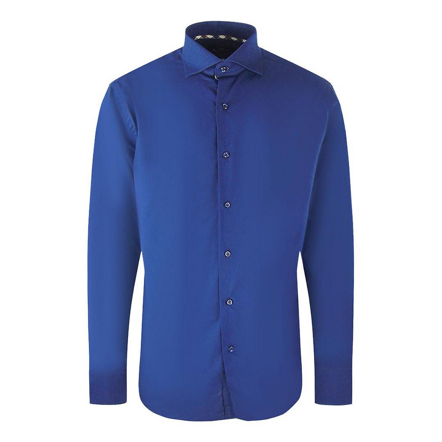 Navy - Front - Aquascutum Mens Plain Long-Sleeved Shirt