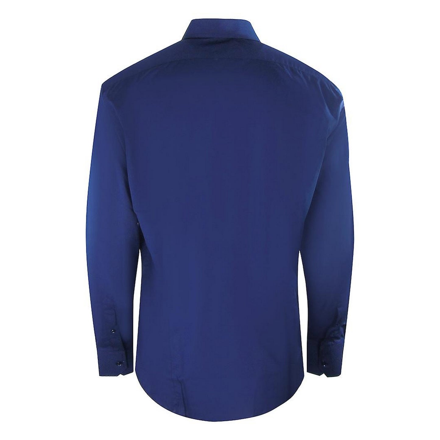 Navy - Back - Aquascutum Mens Plain Long-Sleeved Shirt