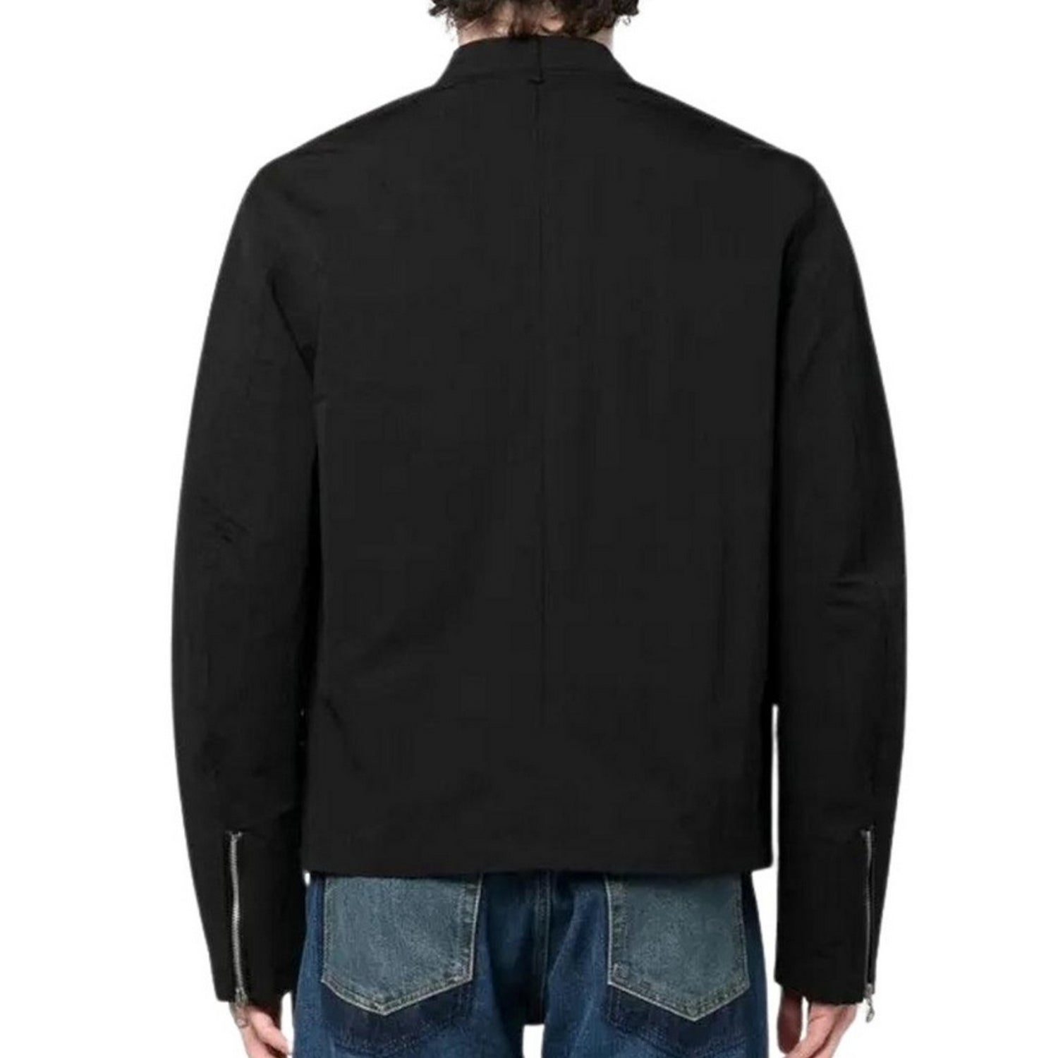 Black - Back - Diesel Unisex Adult Plain Jacket