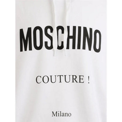 White - Side - Moschino Unisex Adult Couture Milano Hoodie