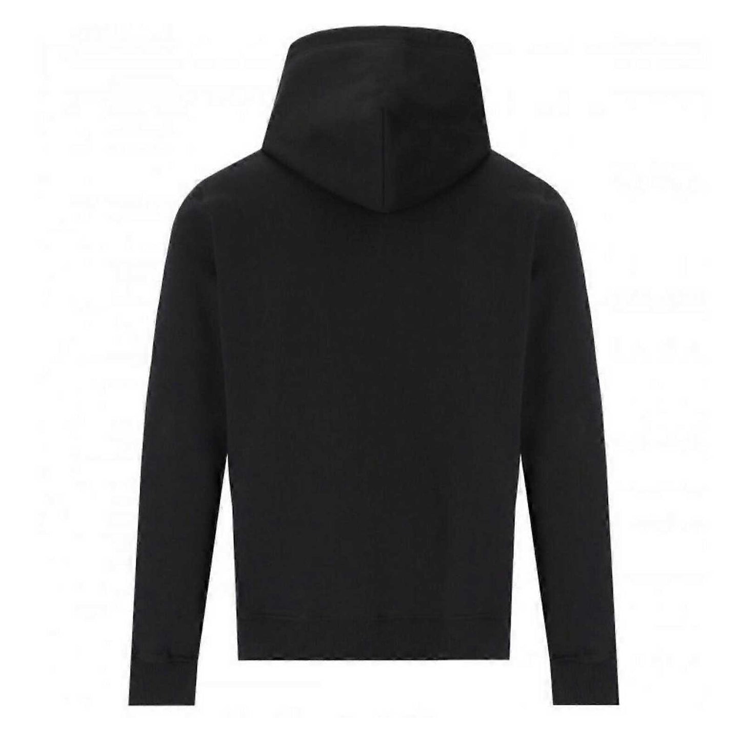 Black - Back - Diesel Mens Torn Logo Hoodie