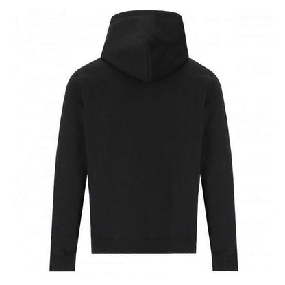 Black - Back - Diesel Mens Torn Logo Hoodie