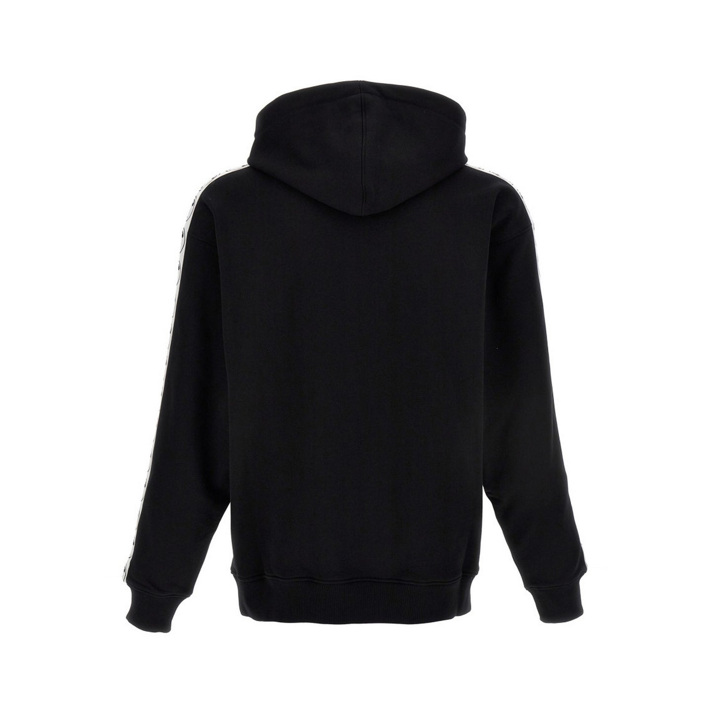 Black - Back - Moschino Mens Question Mark Logo Hoodie