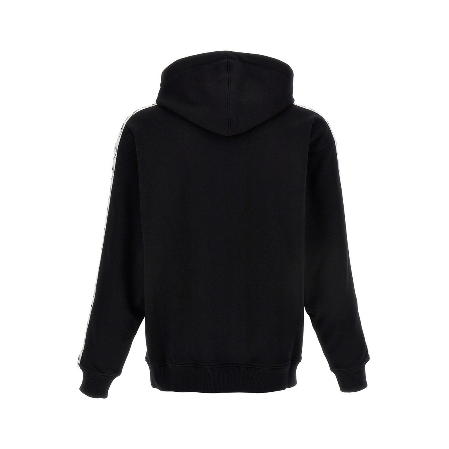 Black - Back - Moschino Mens Question Mark Logo Hoodie