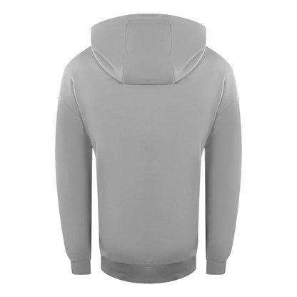 Grey - Back - Ice Iceberg Unisex Adult Small Logo Full Zip Hoodie