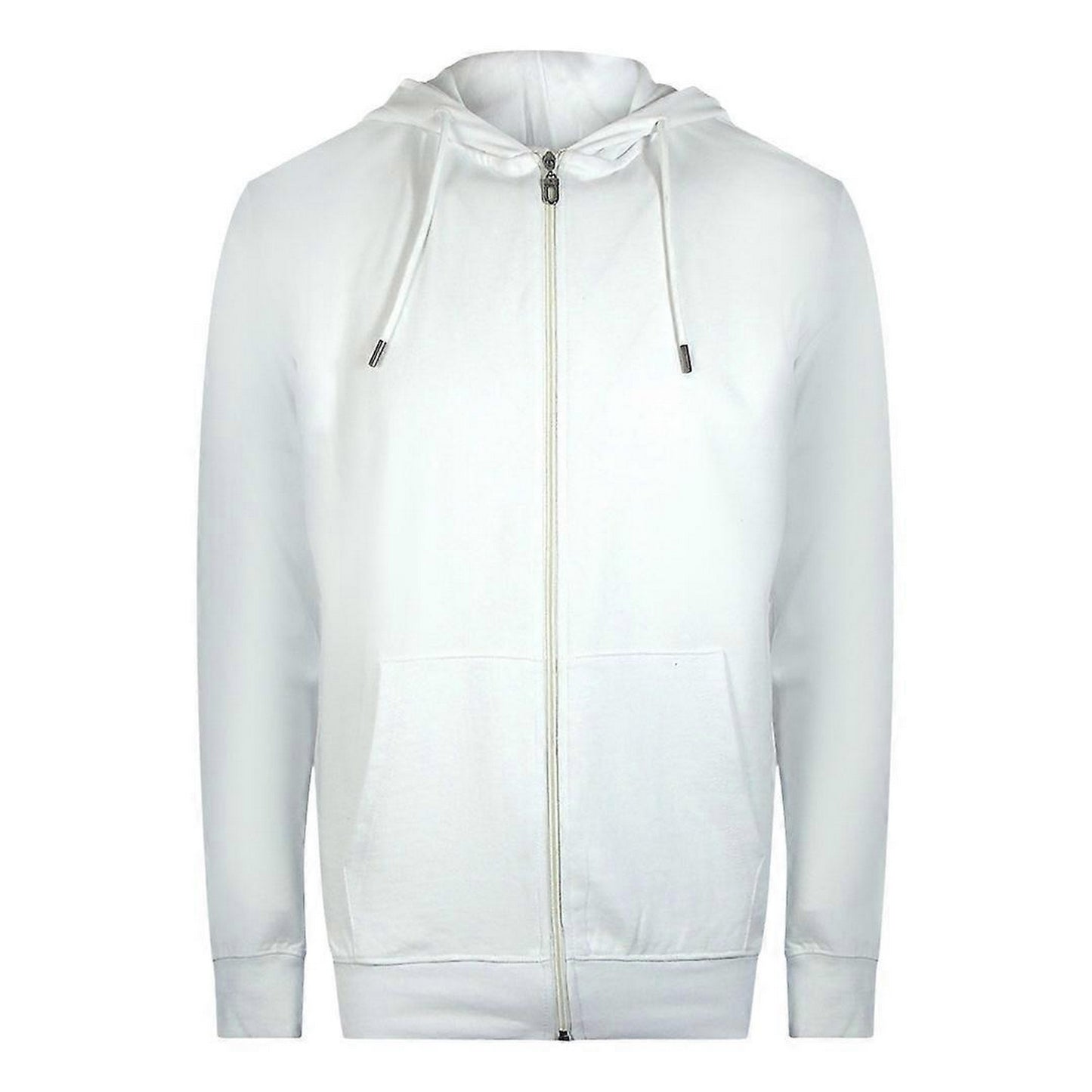 Off White - Front - Cavalli Class Mens Floral Full Zip Hoodie
