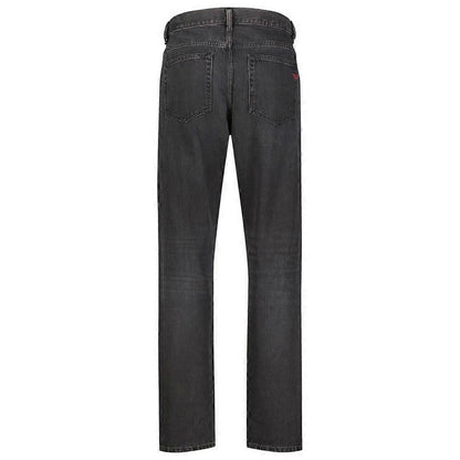 Black - Back - Diesel Mens D-Viker Plain Jeans