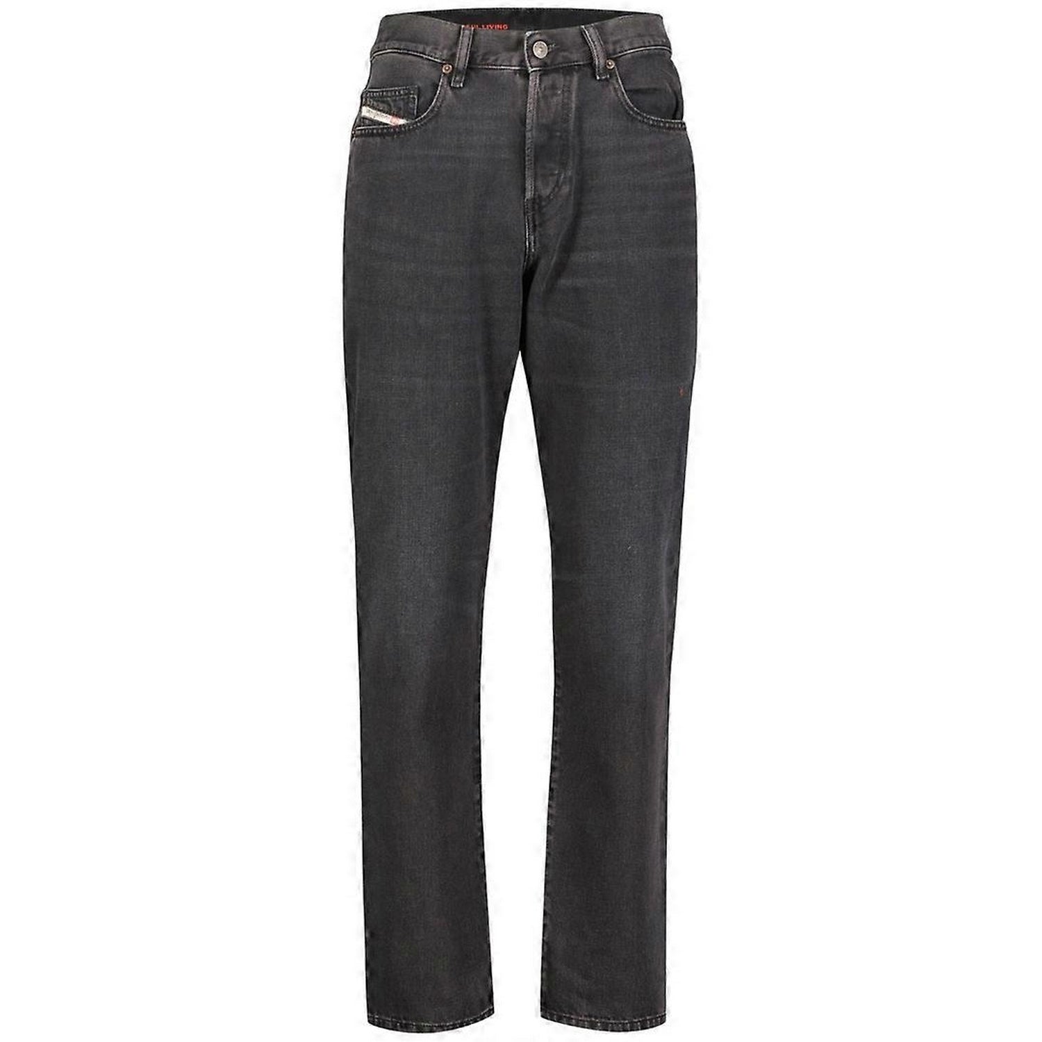 Black - Front - Diesel Mens D-Viker Plain Jeans
