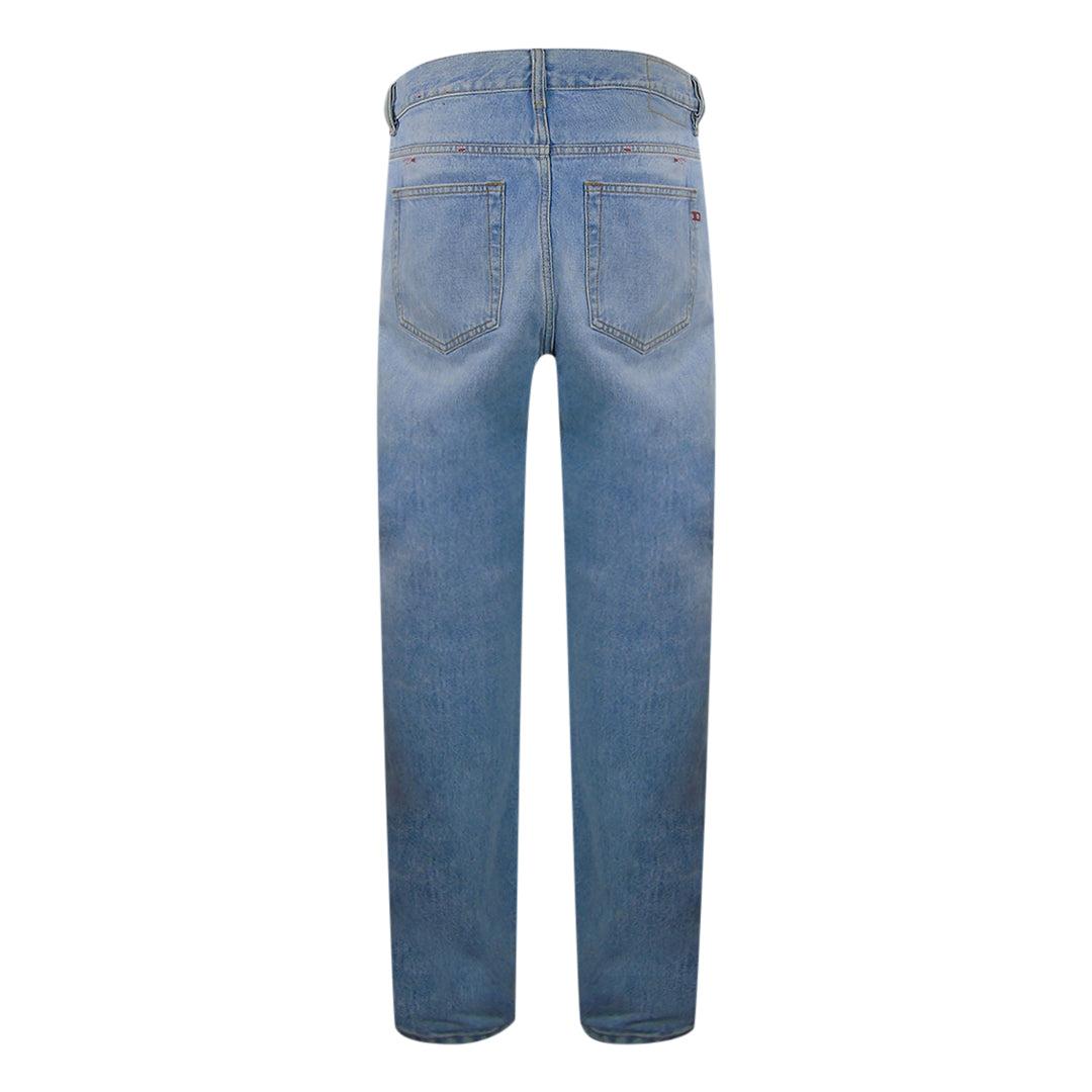Light Blue - Side - Diesel Mens D-Viker Jeans