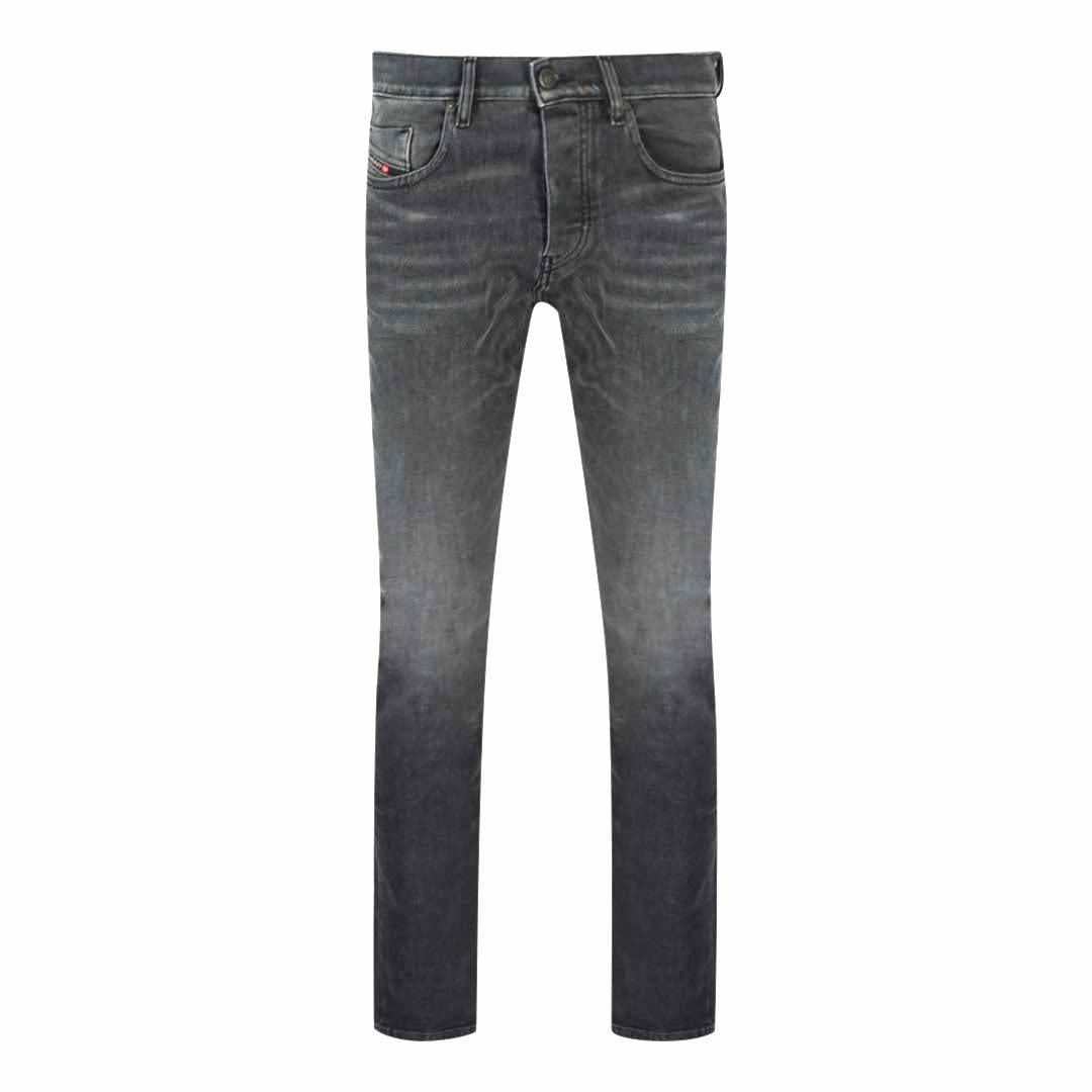 Grey - Front - Diesel Mens D-Viker Jeans
